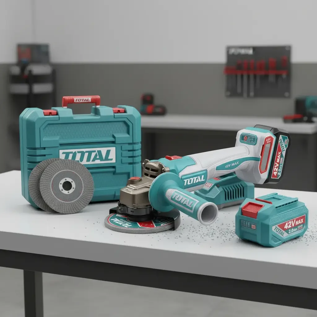 Kit Amoladora Inalámbrica 42v Bl 1080w 115mm brushless TOTAL