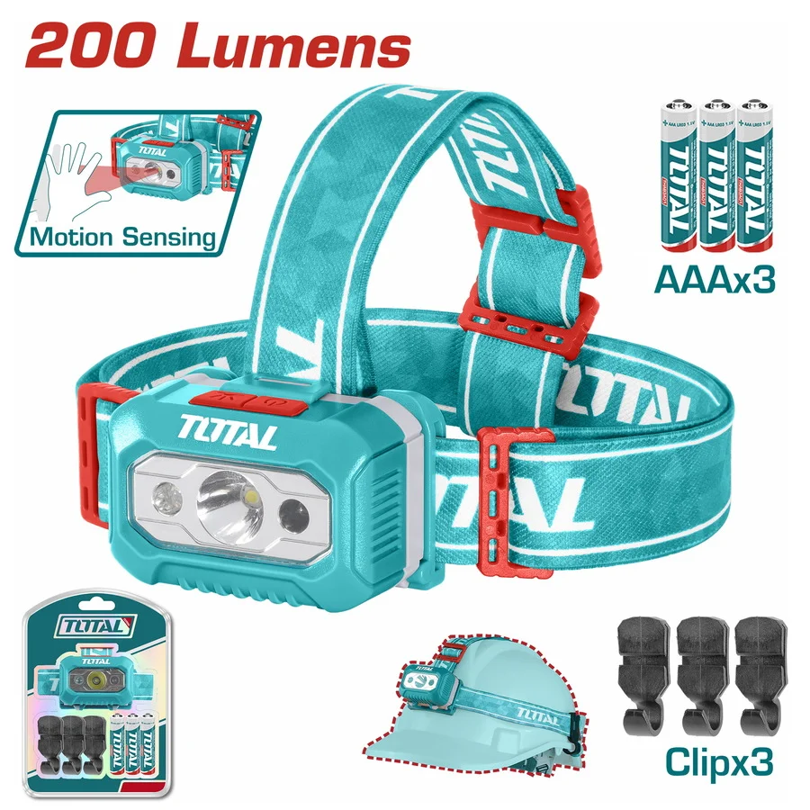 Linterna frontal con sensor 200 lm THL013AAA6