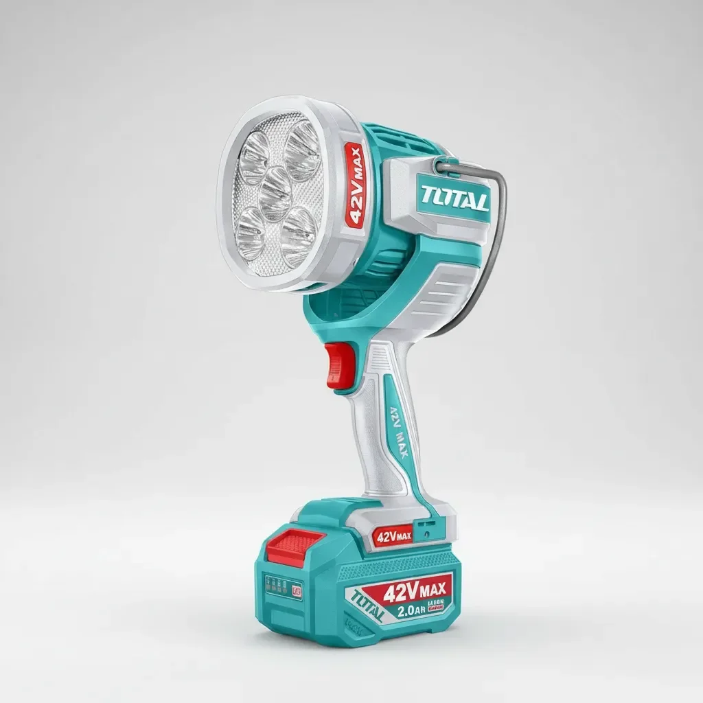 Kit reflector LED portátil 42V con baterías y cargador