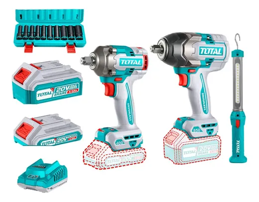 Kit 2 llaves de impacto 20V brushless 400 y 850 N.m