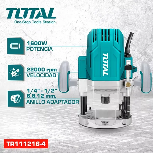 Fresadora de mano 1600 W