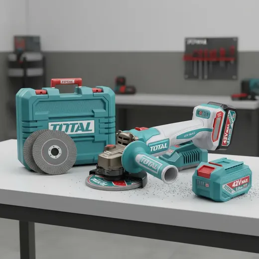 Kit Amoladora Inalámbrica 42v Bl 1080w 115mm brushless TOTAL