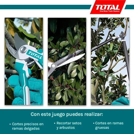 Set 3 tijeras de podar y cortasetos 3