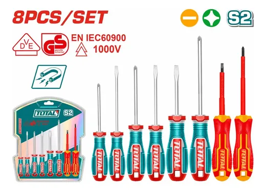 Juego De Destornilladores De 8 Piezas Total 3