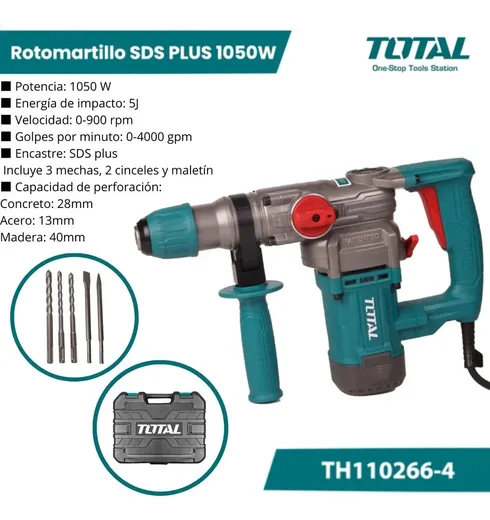 Rotomartillo 1050 W 3 funciones 4